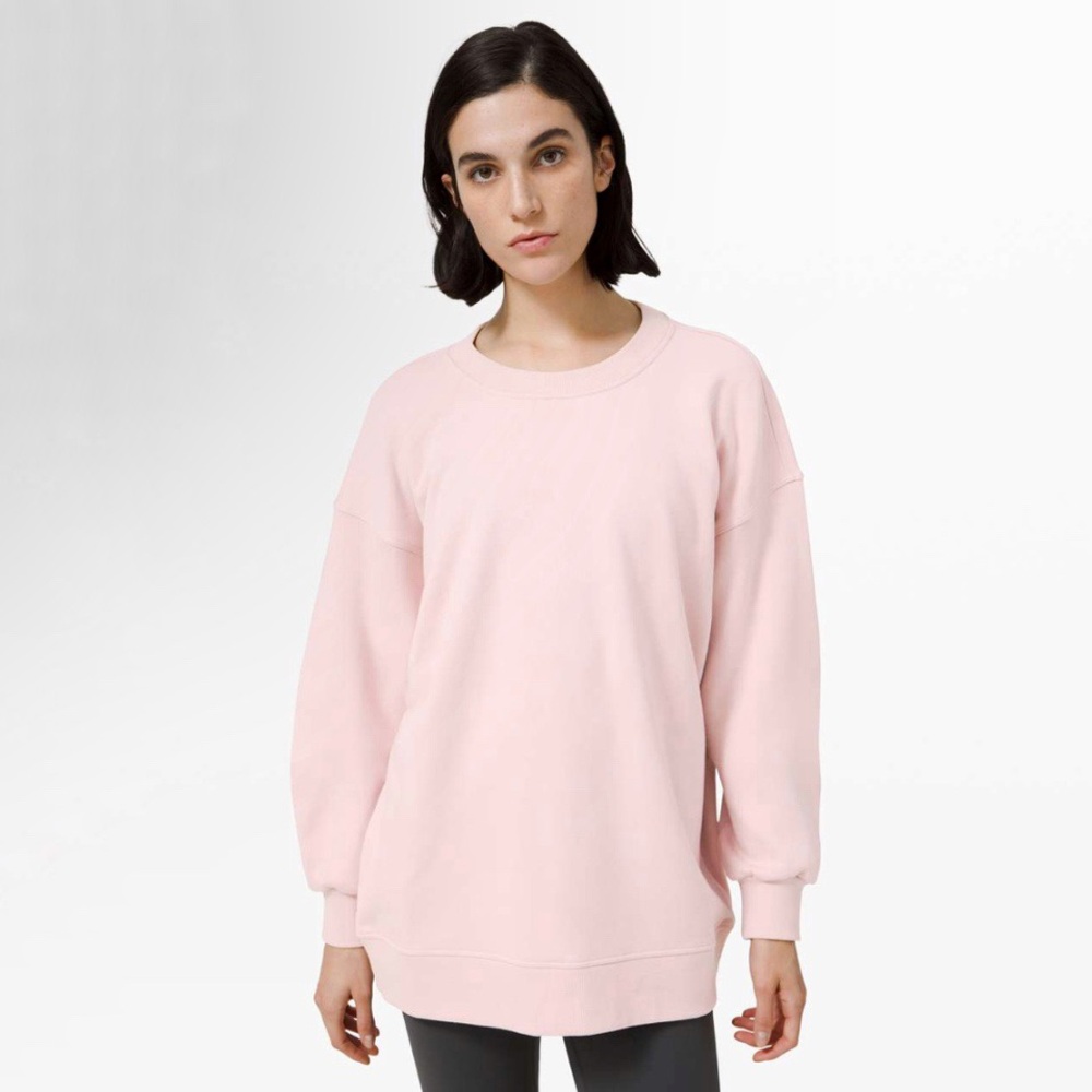 Lululemon | Perfectly Oversized Crew in Porcelain Pink Size S